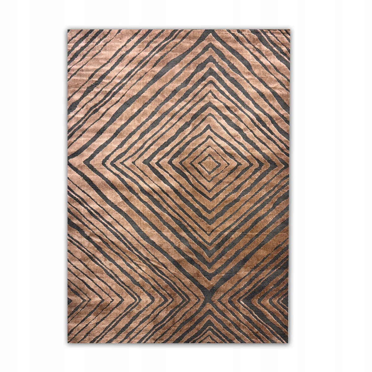Koberec Loft 80x140 CM Moderní Antracit Hnědý Do Obývacího Pokoje Trvanlivý Měkký