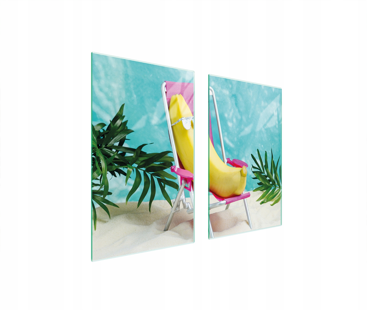 Ochranná Skleněná Deska Na Sporák 75x52 Banán Tvrzené Sklo