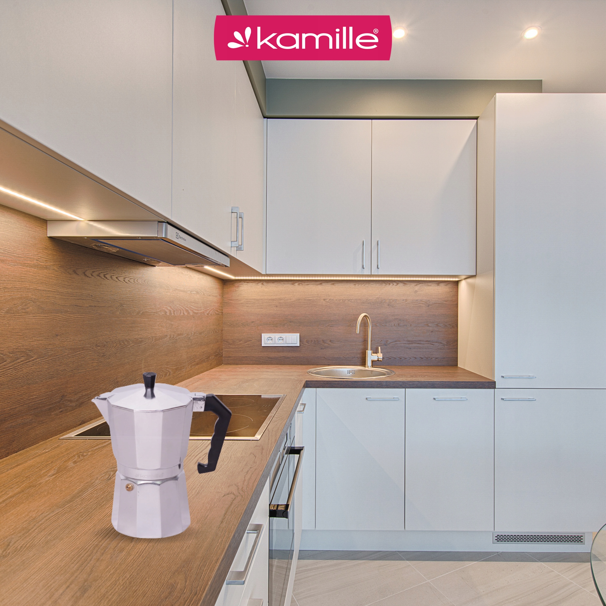 Kawiarka ZAPARZACZ ekspres do kawy KAMILLE Stan opakowania oryginalne