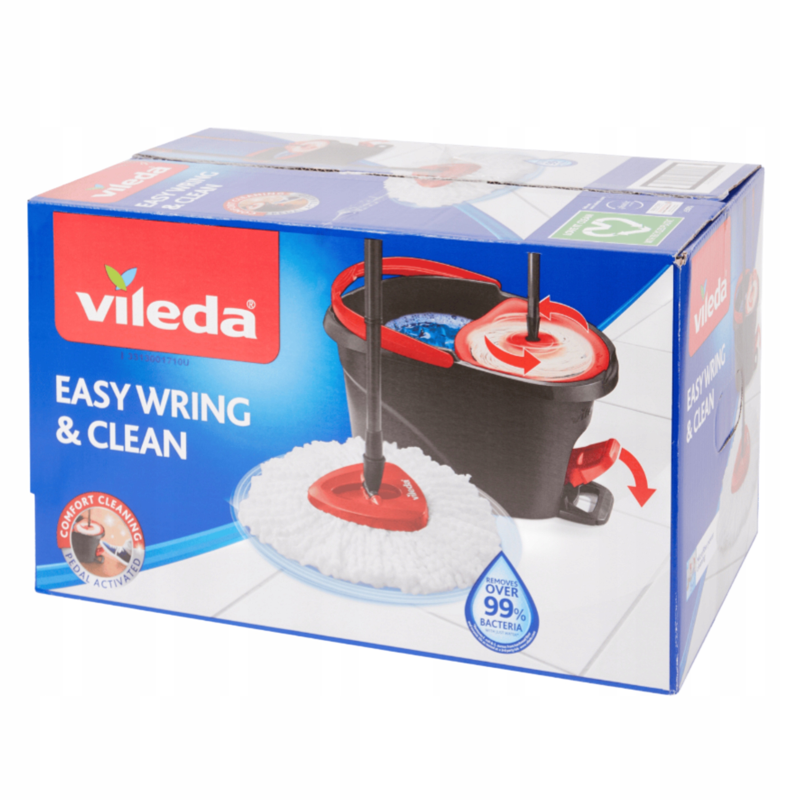 Levně Sada s mopem Vileda Easy Wring & Clean Rotační Mop Kyblík S Pedálem