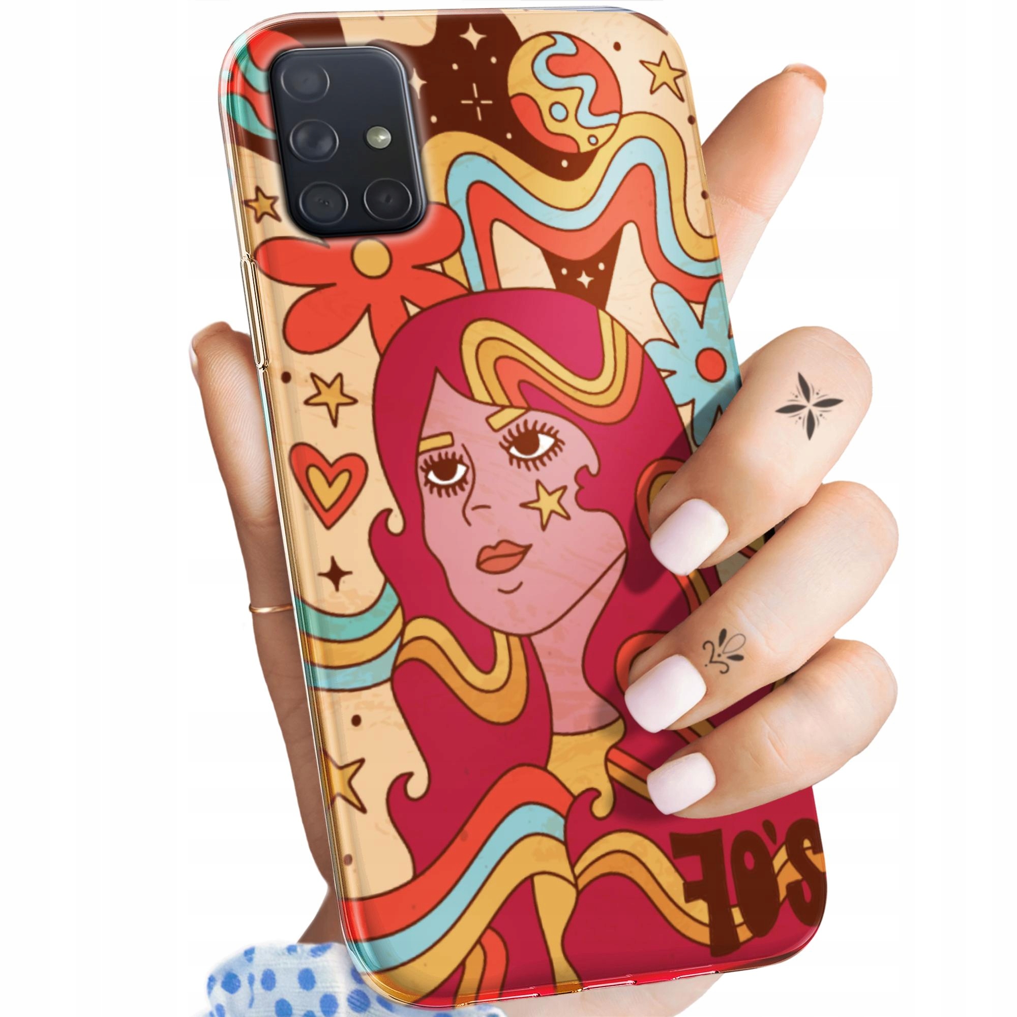 Etui Do Samsung Galaxy A71 Hippie Peace Hippisi Obudowa Pokrowiec