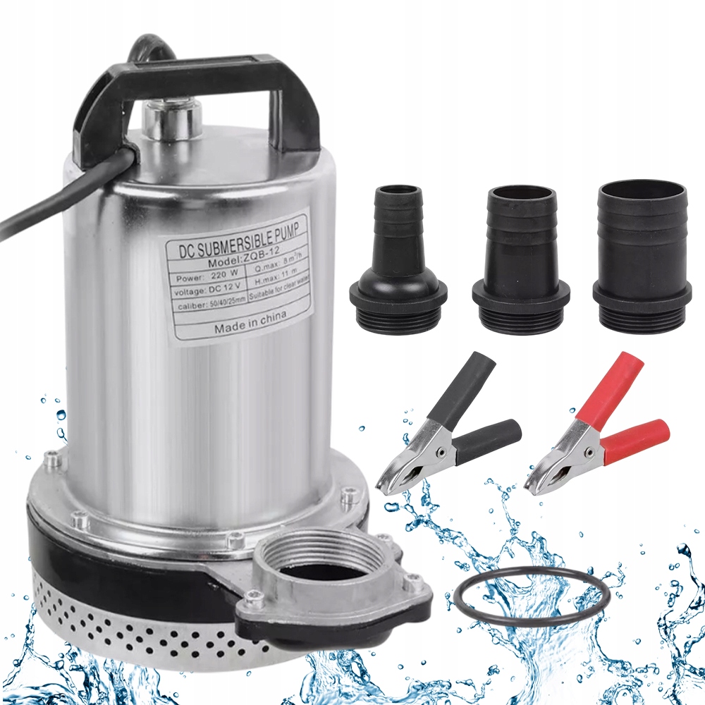 Ponorné Čerpadlo 12V 8000 L/h Pro Stavební A Důlní Zemědělství