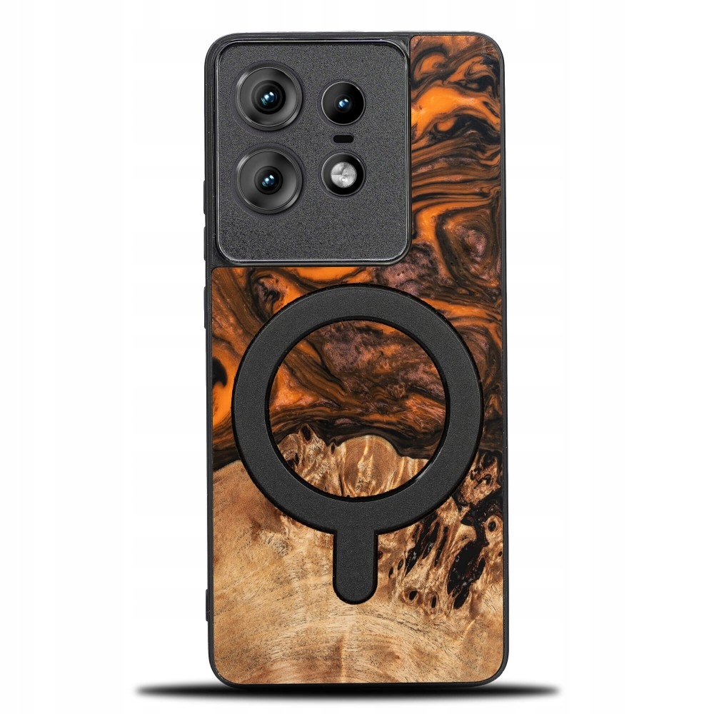 Pouzdro Bewood Unikátní pro Motorola Edge 50 Pro oranžové s MagSafe