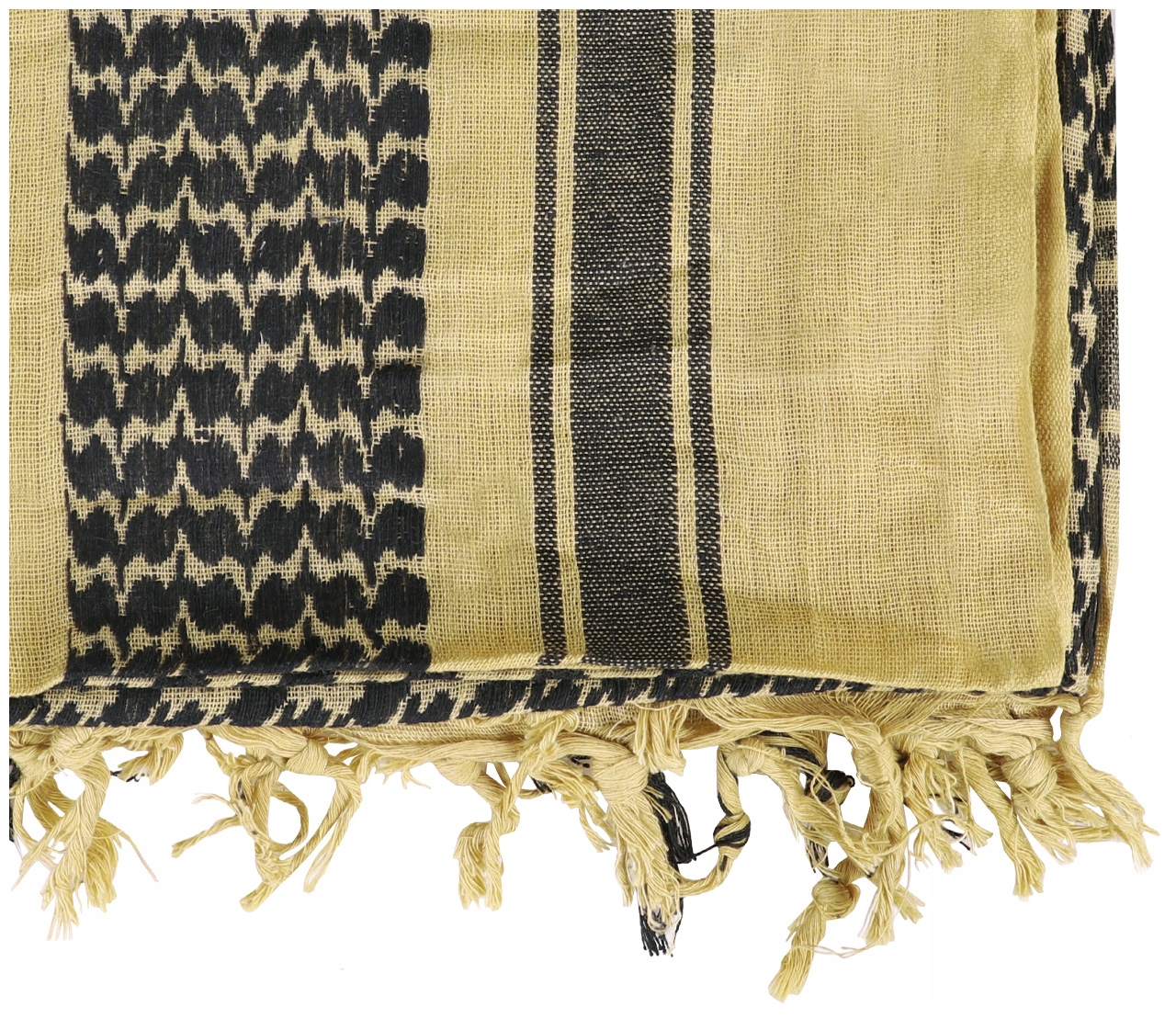 ARAFATKA CHUSTA KEFIJA SHEMAGH WOJSKOWA DOMINATOR 100X100 cm KHAKI BLACK Kolekcja MILITARIA,SURVIVAL