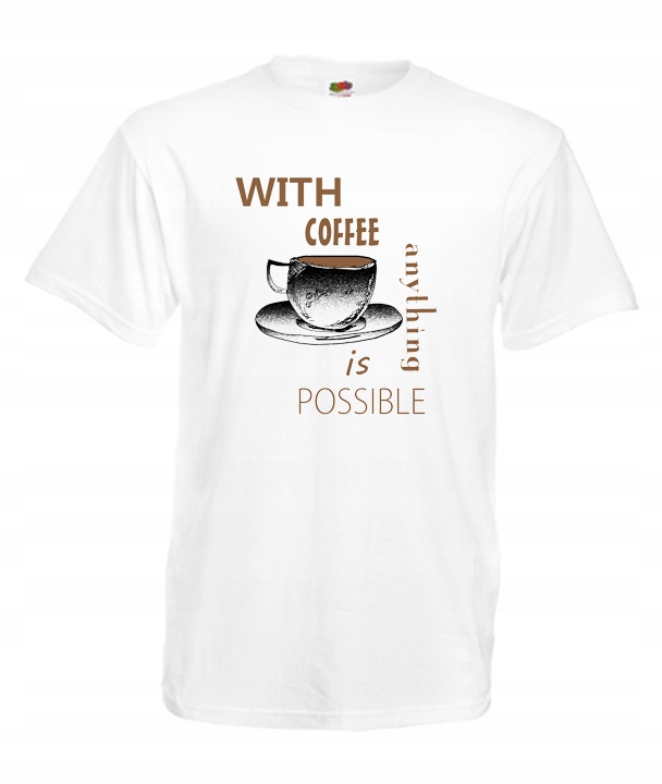 

L Koszulka Męska Kawa Coffee Espresso Latte