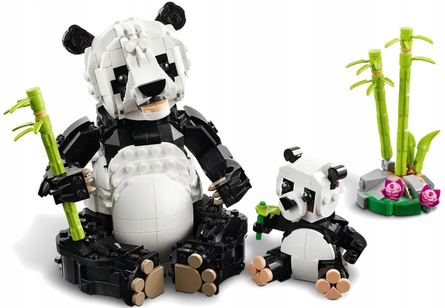 stavebnice Lego Creator 3v1 Divoká zvířata: rodina pand 626 dílků 31165