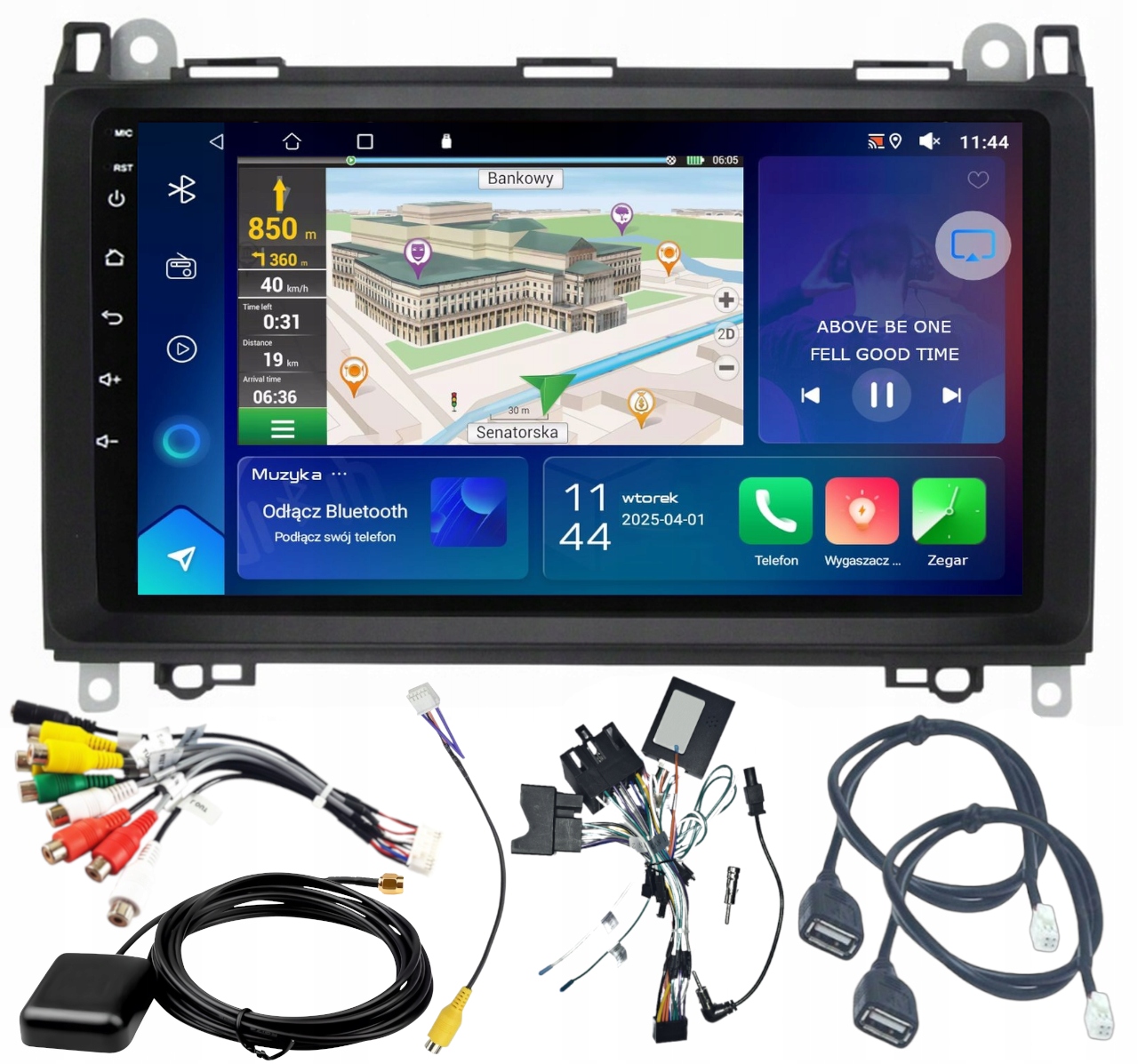 Autorádio Navigácia Gps Mercedes W169 W245 2005-11 Carplay 2GB 64GB