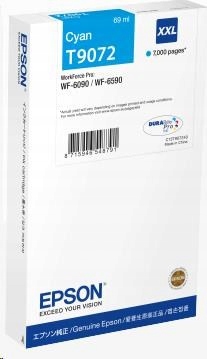Atramentová kazeta Epson WorkForce-WF-6xxx Cyan XXL 69 ml C13T90724N