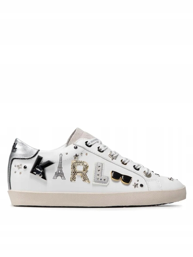 Karl Lagerfeld Tenisky KL60117 Bílá vel 40