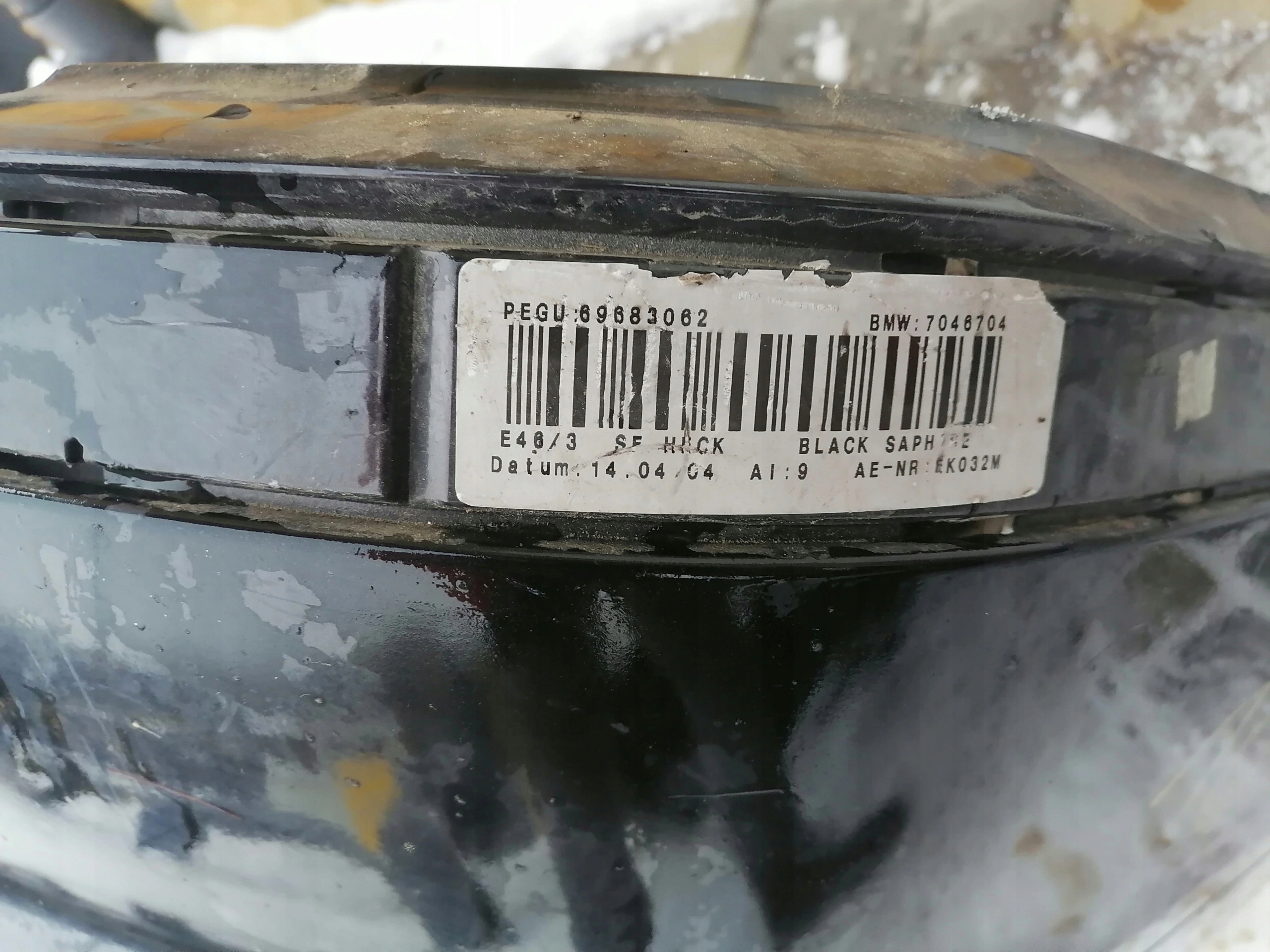 bumper rear BMW E46 KOMBI 475 8212584 7046704