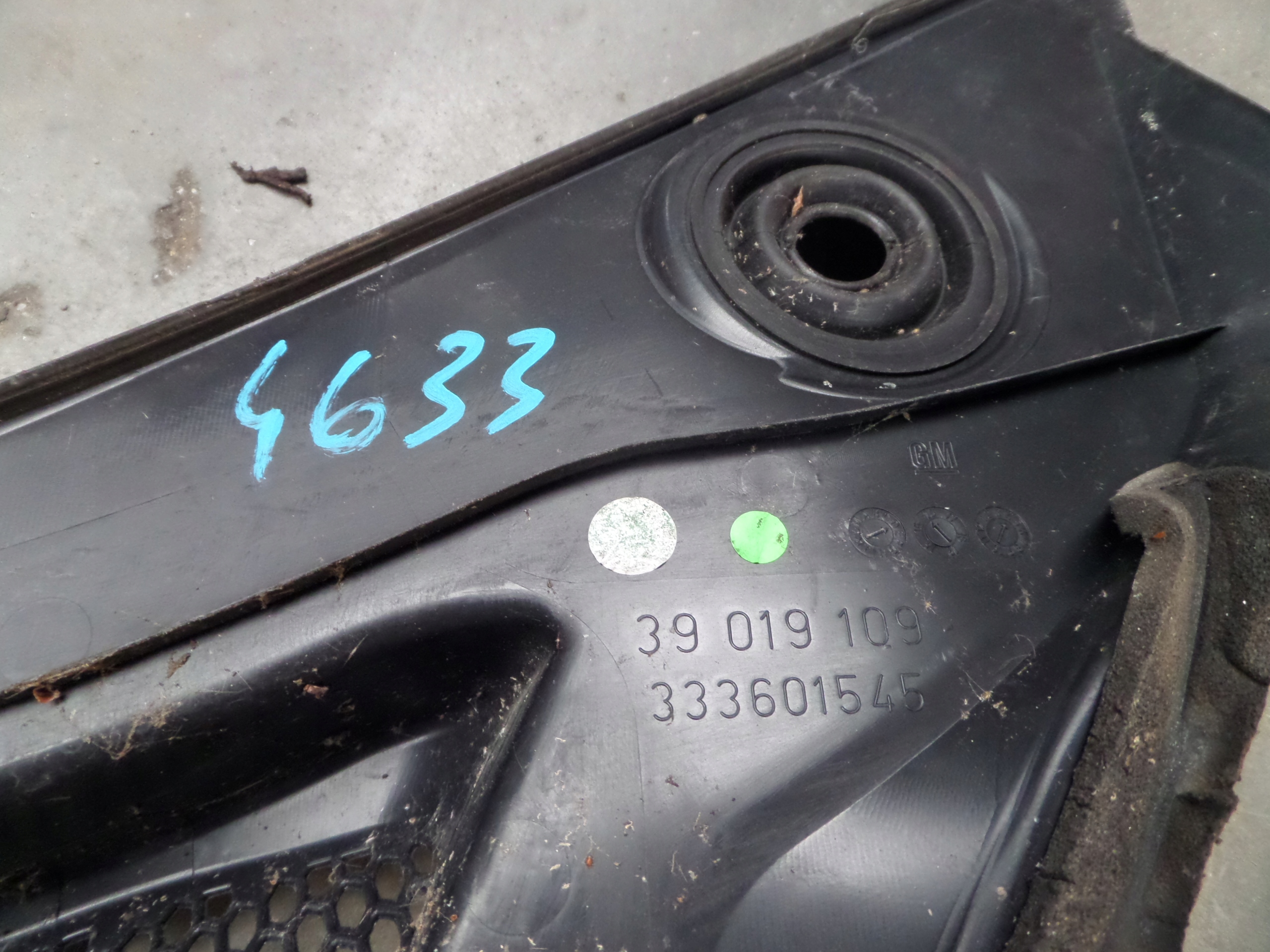 torpedo plastic OPEL ASTRA K 39019109