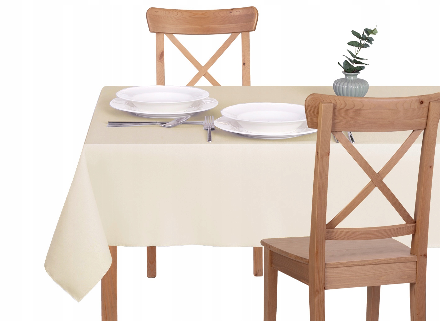 

Obrus Plamoodporny - 140X280 - Solid Ekri Ecru