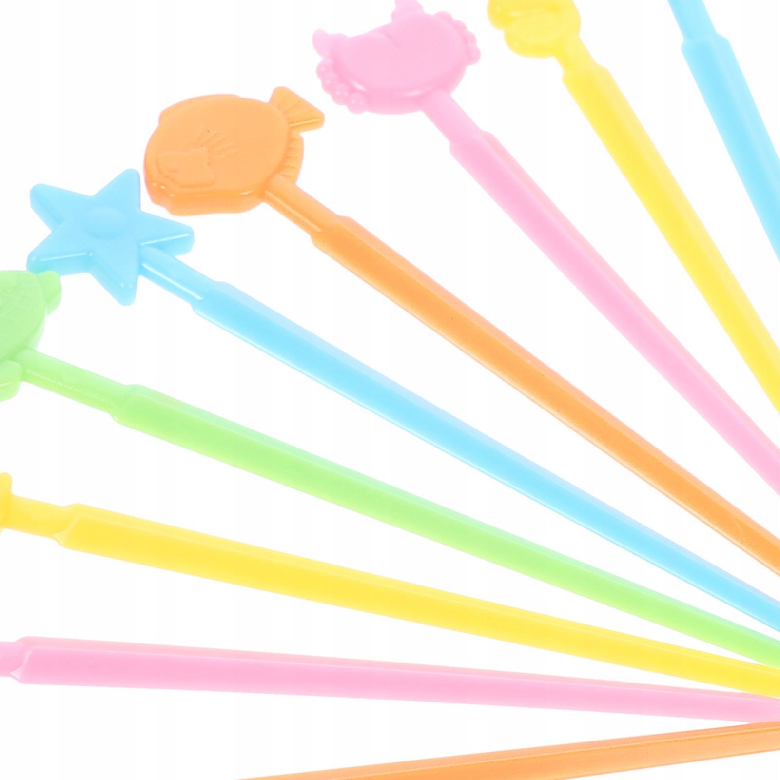 Plastikowe widelce do owoców i deserów Marka bez marki