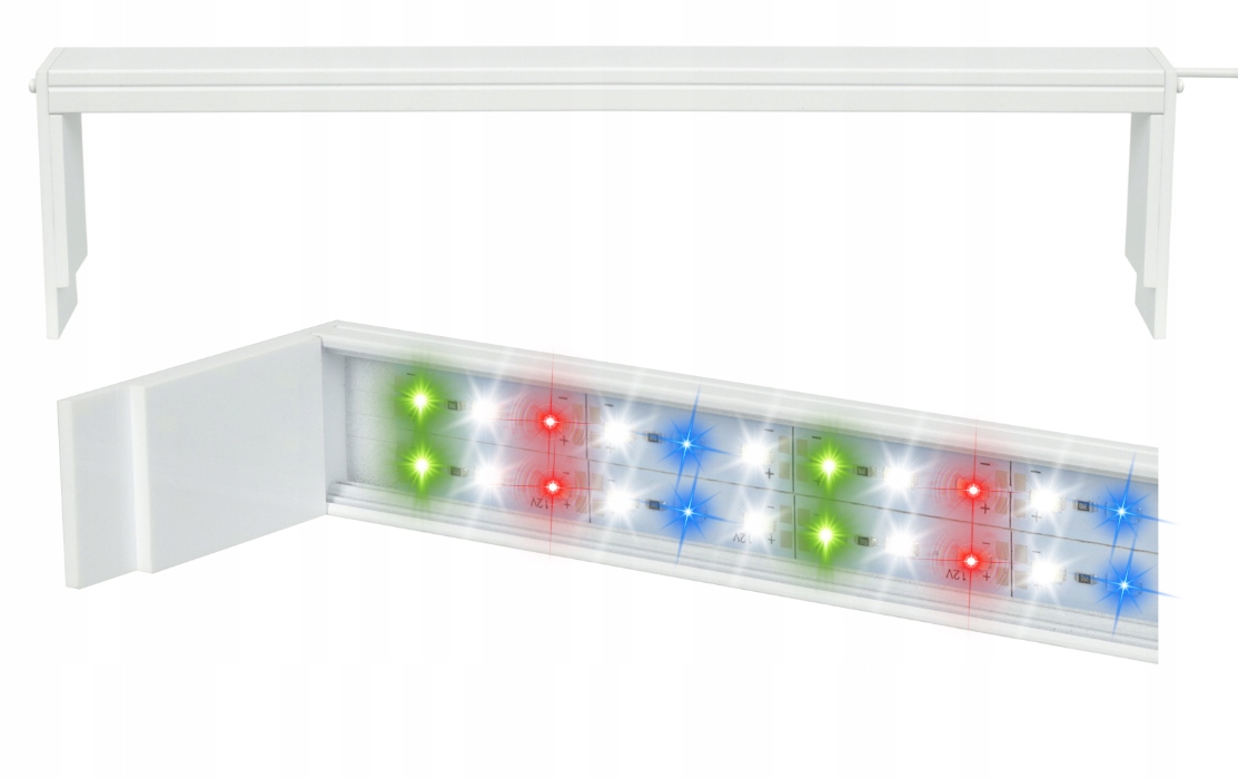 Levně Led osvětlení do akvária 40cm Full Spectrum Led lampa Belka Led Bílá