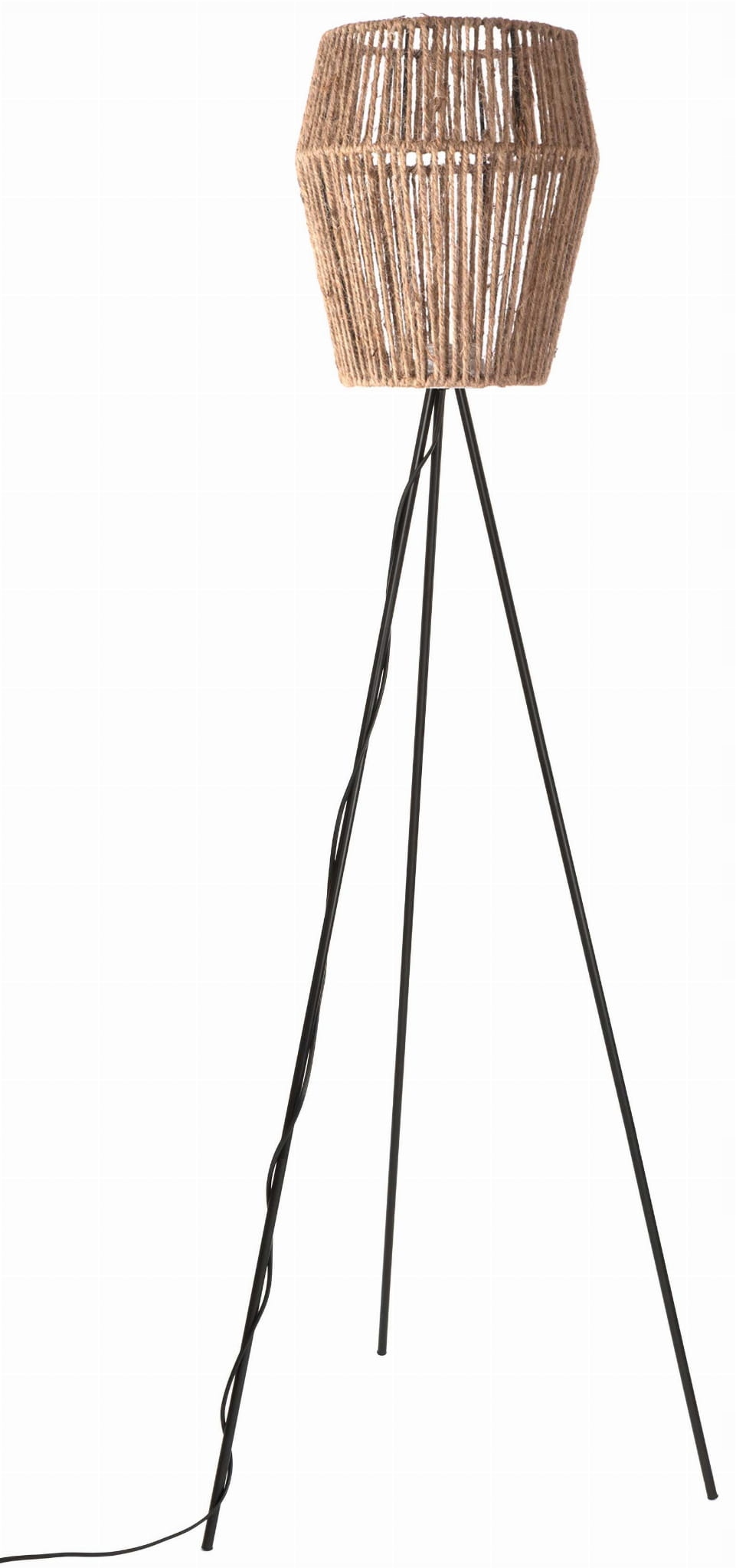 

Lampa podłogowa Neptun trójnóg naturalna plecionka