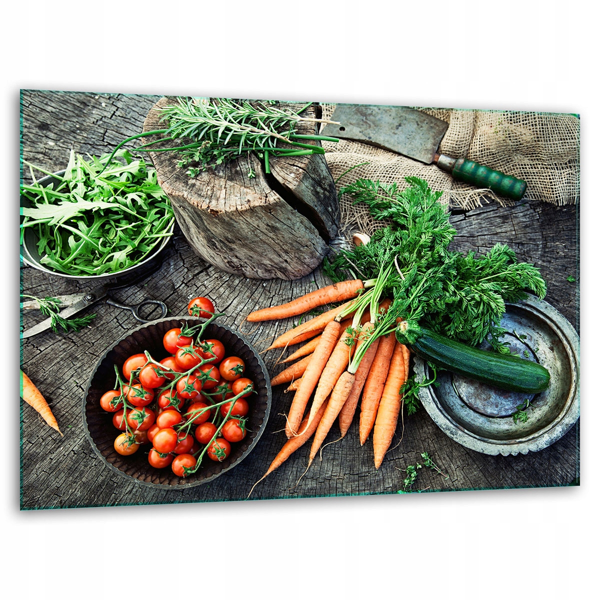 

Szklana Deska Do Krojenia Podstawka 40x30 Warzywa