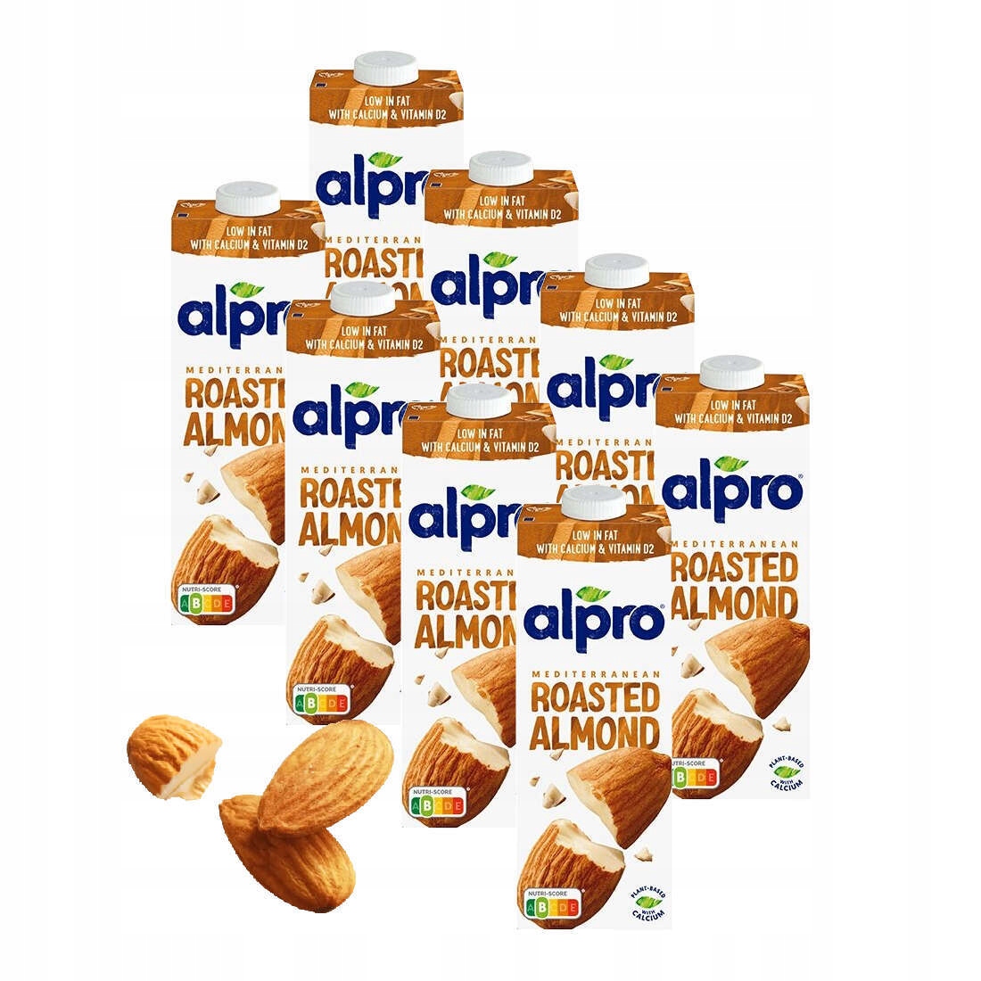 Levně Alpro Mandlový Nápoj S Vápníkem A Vitamíny Bezlepkový Bez Laktózy 8x 1L