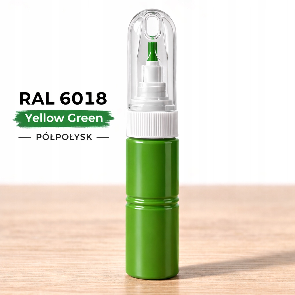 Ral 6018 Zielony Jasny Połysk zaprawka z Lakierem igła 20 ml