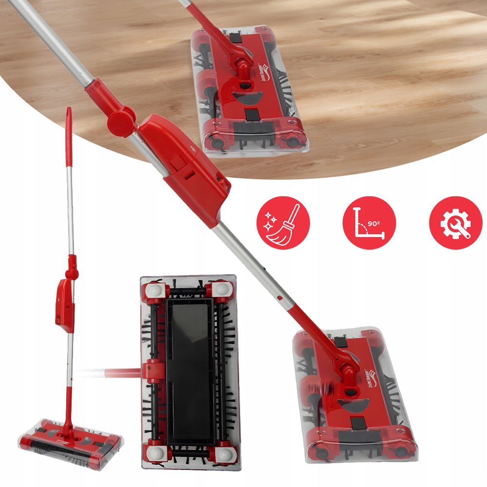Levně Akumulátorová Metla Mop Podlah Ruční Zametač Vysavač Bezdrátový