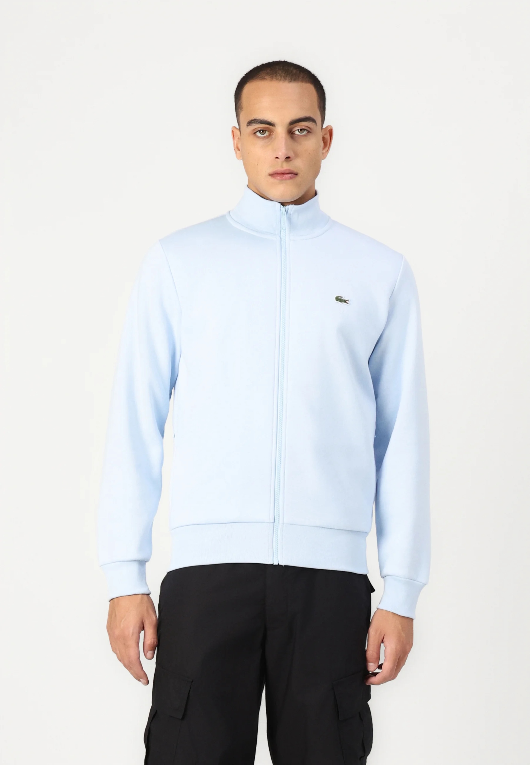 Mikina Lacoste SH9622 Zip Regular Fit, světle modrá L