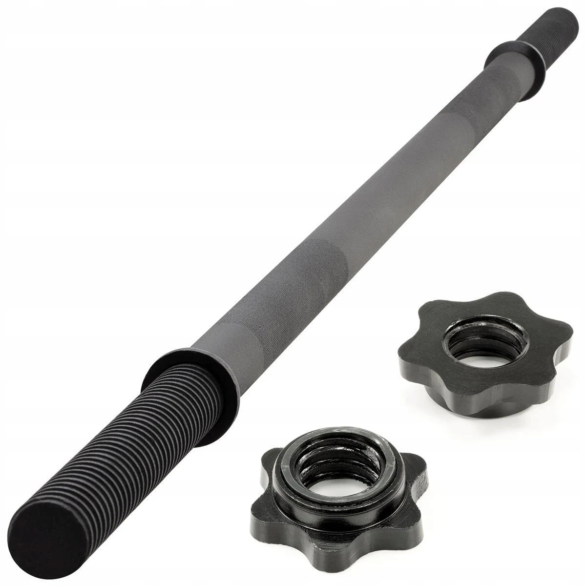 Gryf Prosty Z Gwintem 160 CM 30 MM Czarna Sztanga