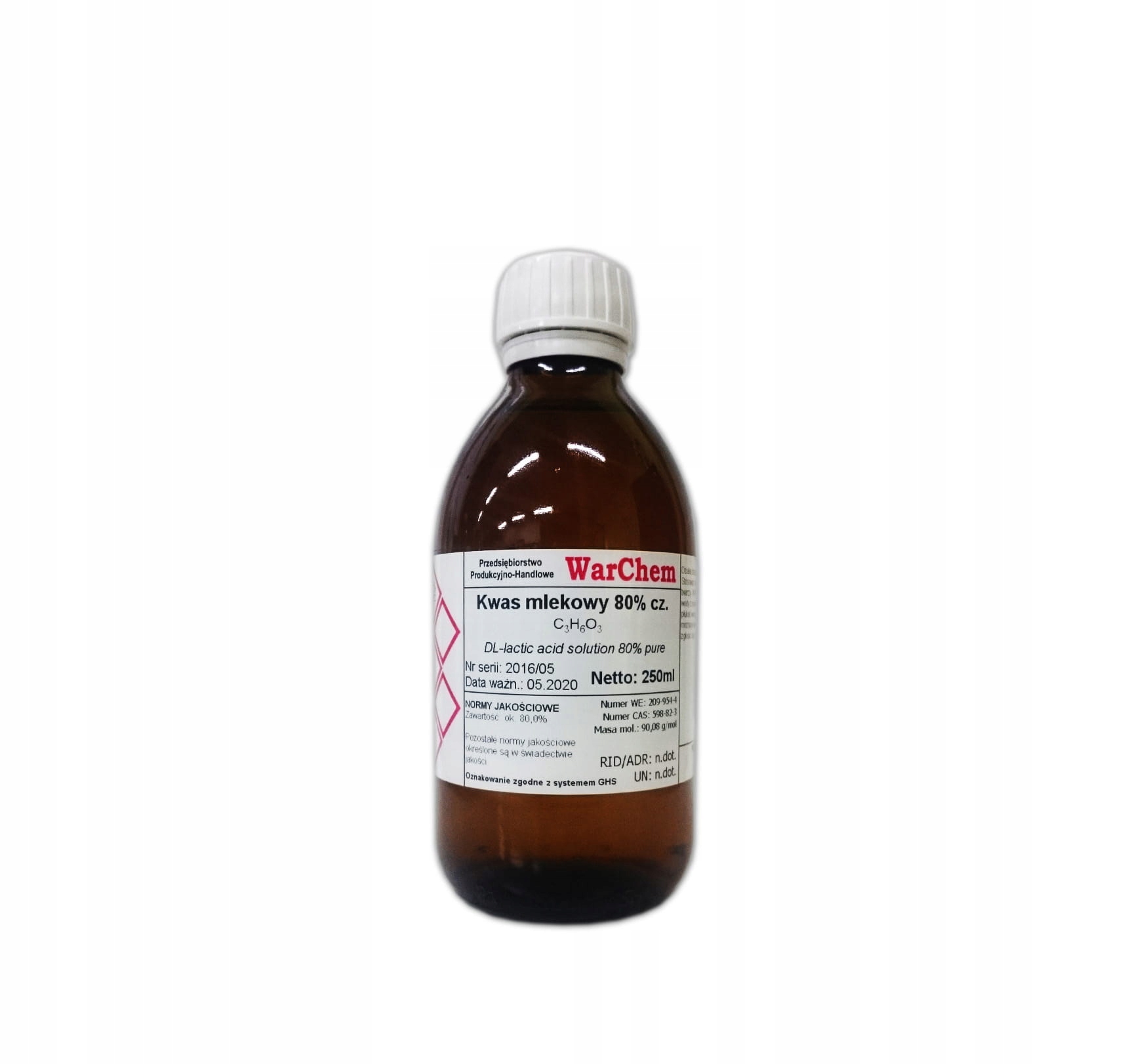

Kwas Mlekowy 80% czysty 250ml