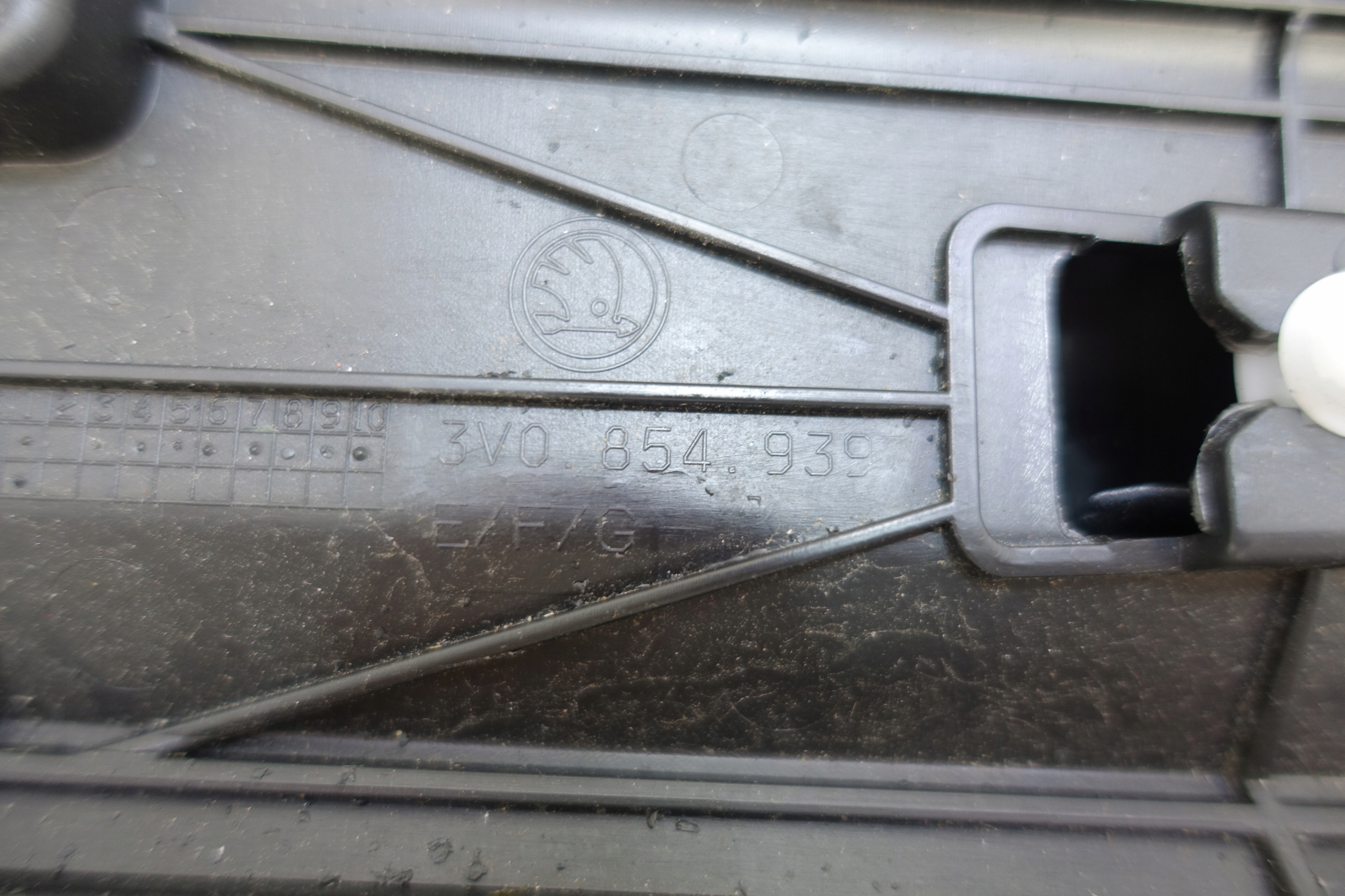 moulding door left front SKODA SUPERB III 3V0