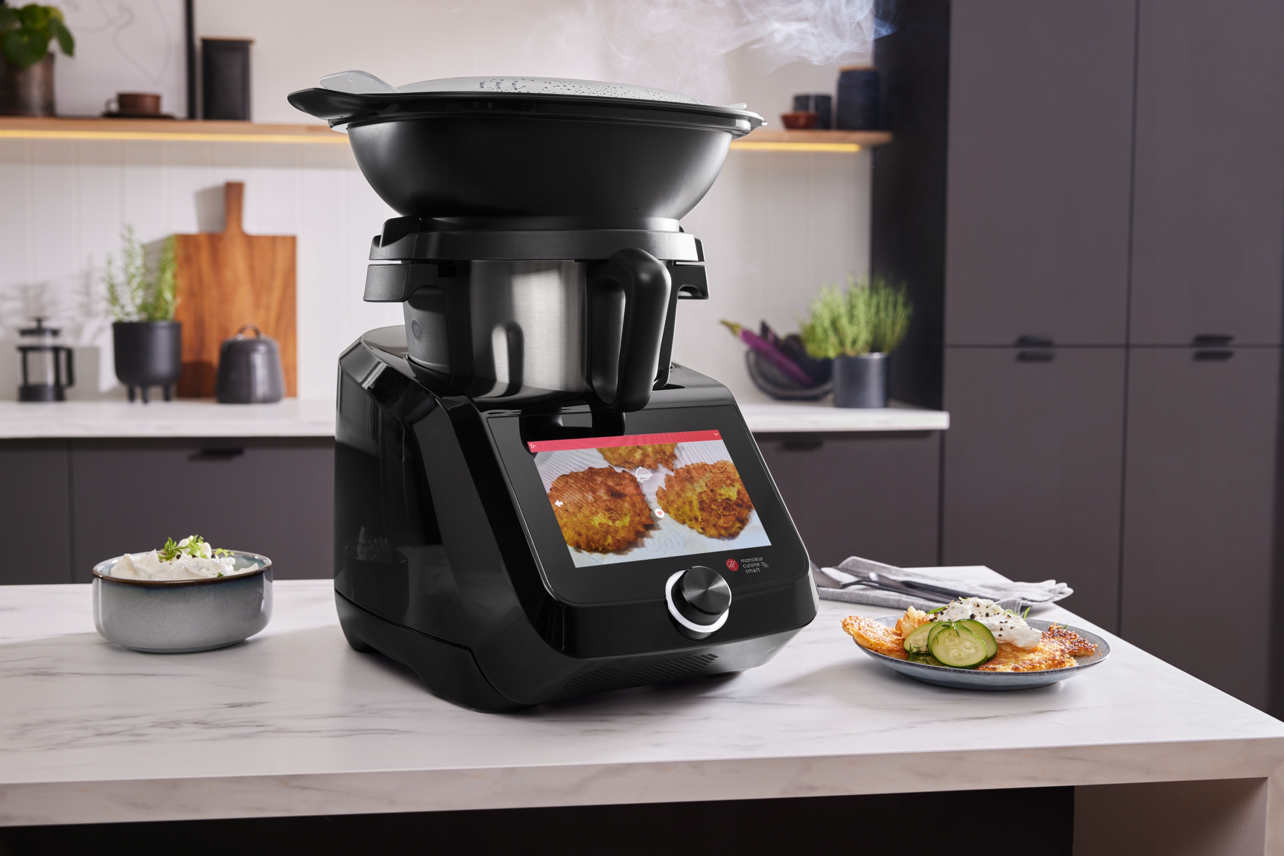 НОВЫЙ LIDLOMIX 2024 MONSIEUR CUISINE SMART КУХОННЫЙ ПРОЦЕССОР 1200 Вт WiFi В РАССРОЧКУ 0 Доминирующий цвет черный