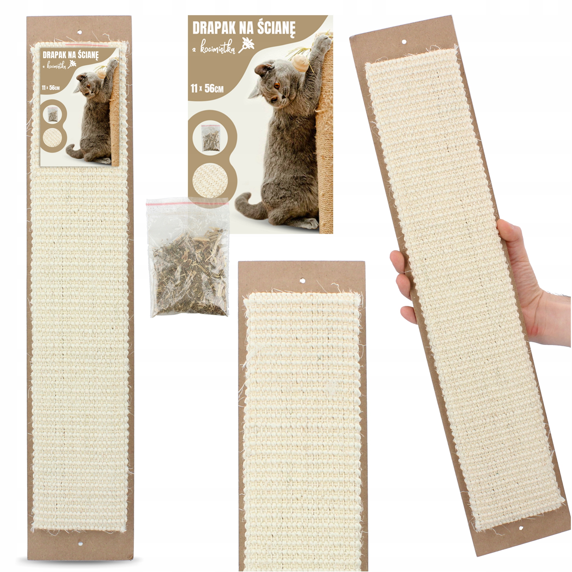 

Drapak Na Ścianę Mata Do Drapania Kocimiętka Kota