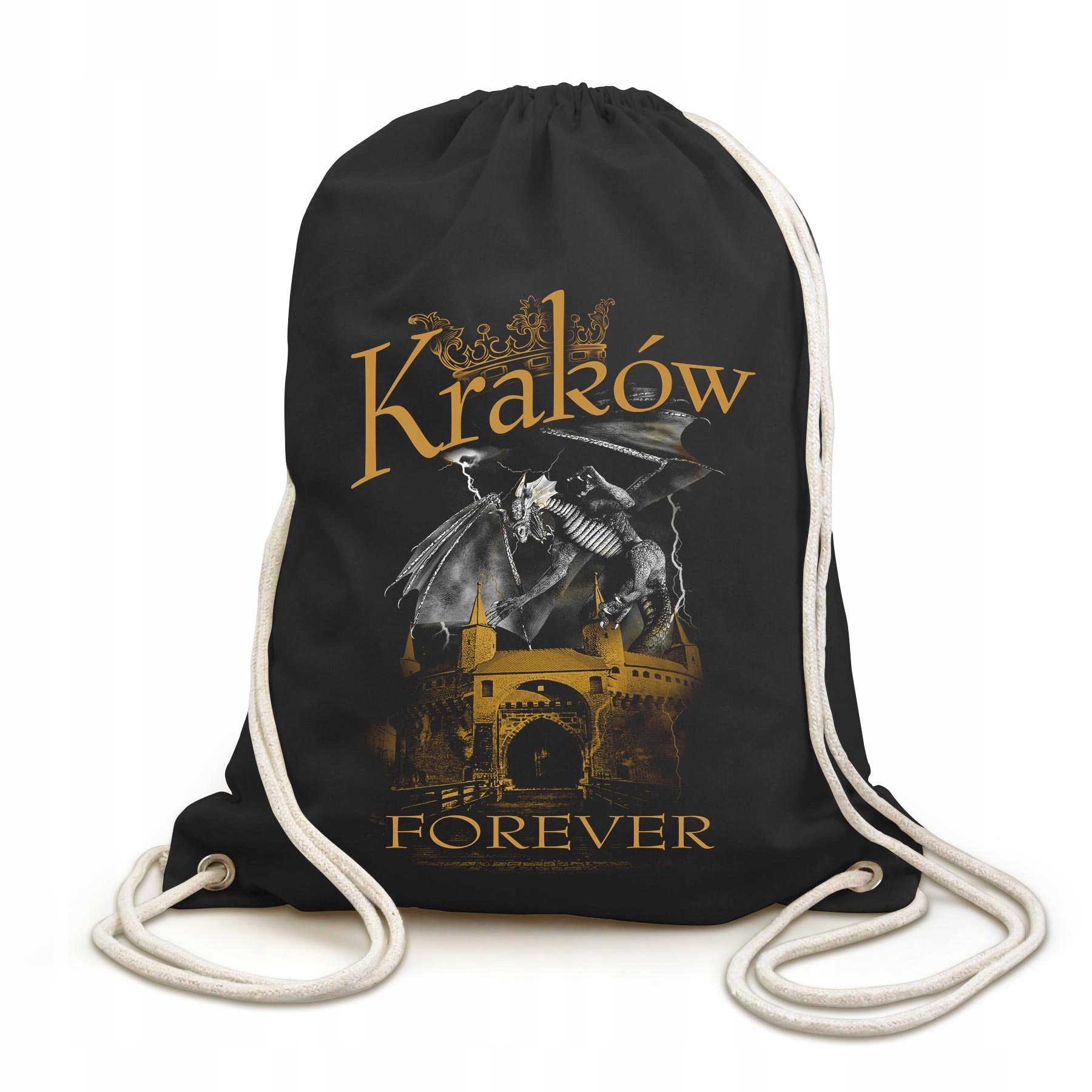 

Plecak Worek Kraków Forever, czarny