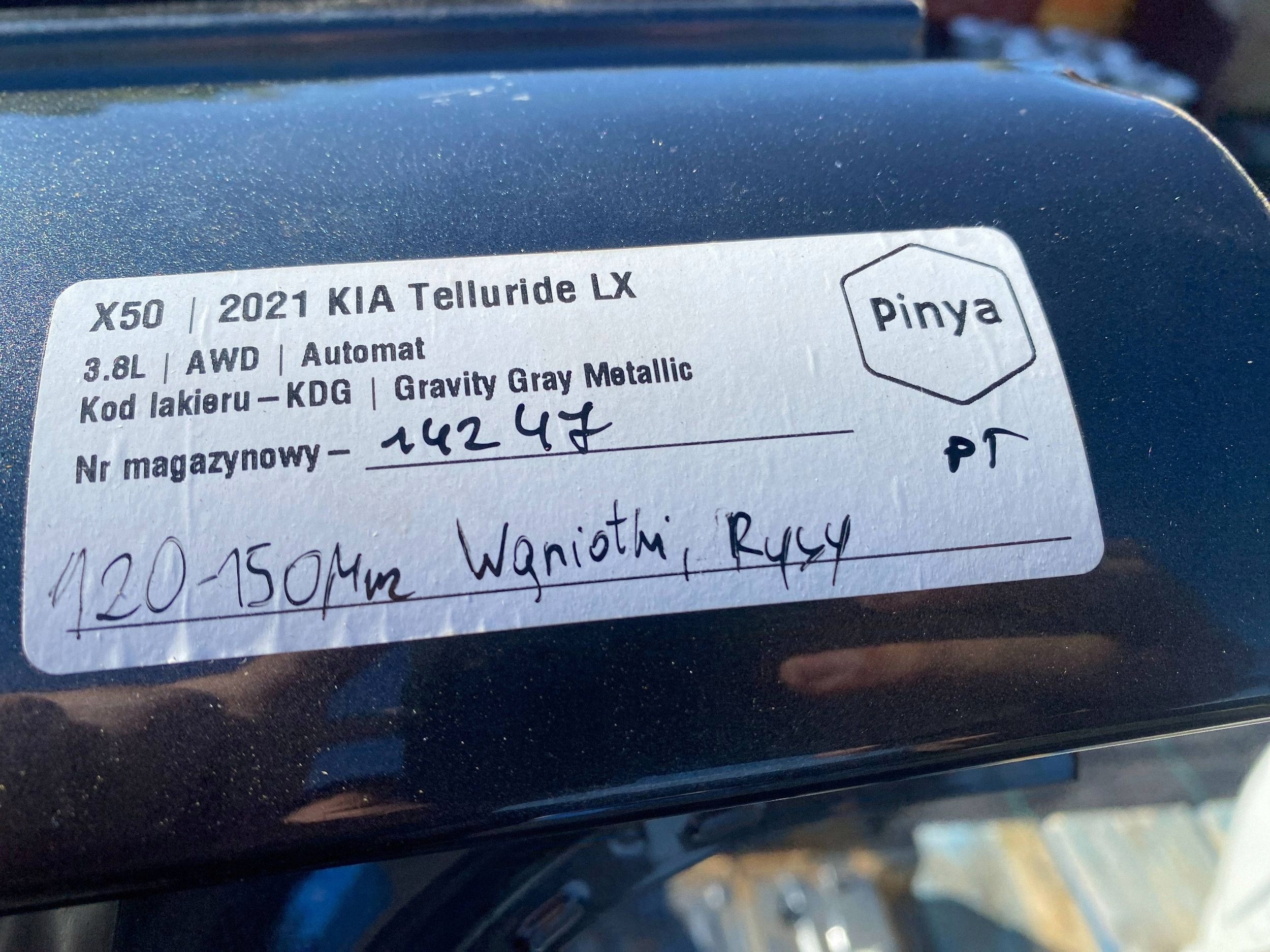 quarter rear right KIA Telluride 2020+