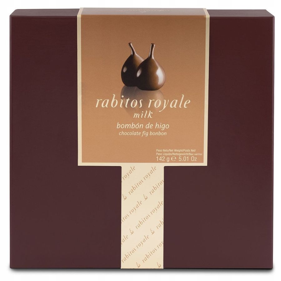 Levně Fíky v mléčné čokoládě Rabitos Royal slaný karamel (142 g)