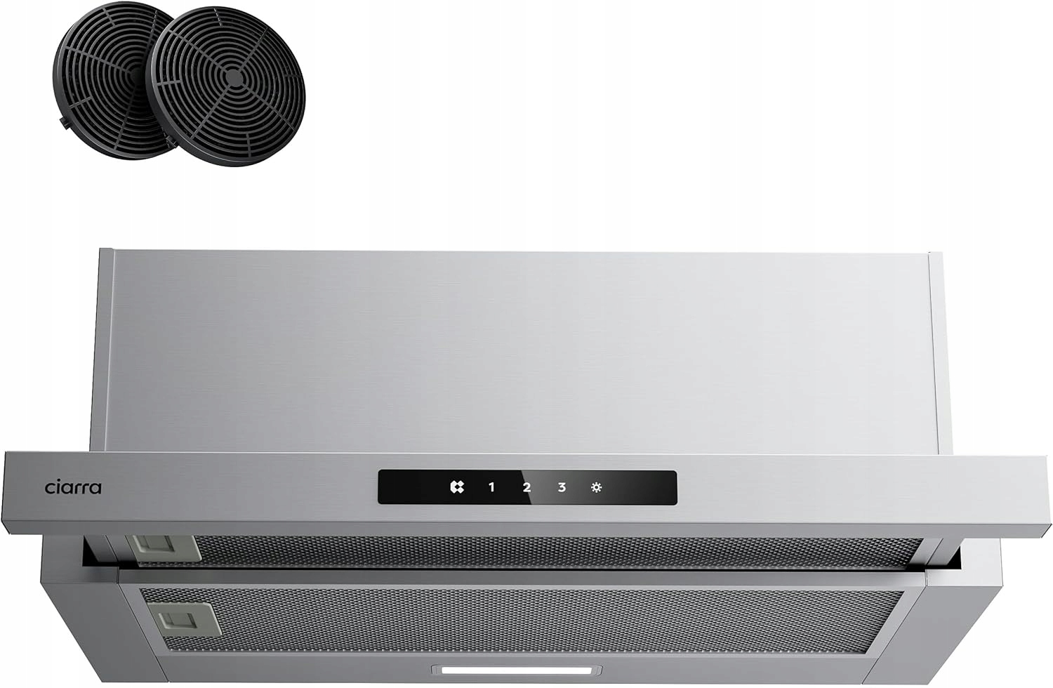 Ciarra CBCS6909A Plochý kuchynský digestor 60 cm A+ 600 m³/h Recirkulácia