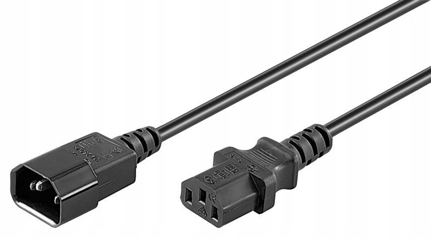 Napájecí kabel MicroConnect C13-C14 10m černý
