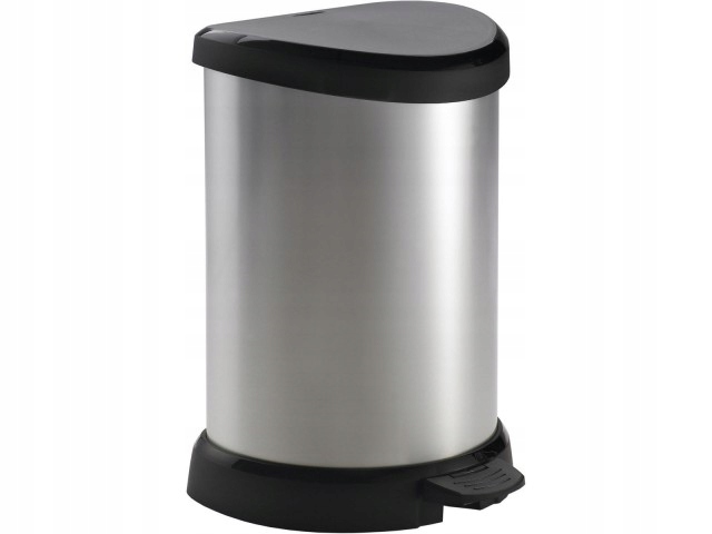 Levně Odpadkový koš Deco Bin 20l střibrný