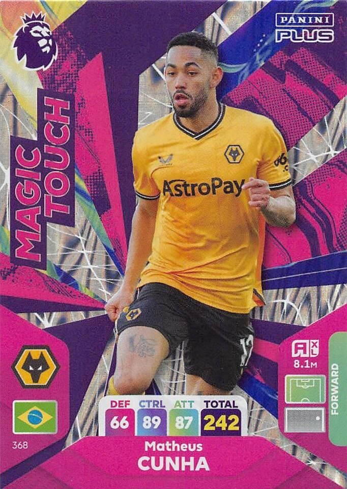 2024 Panini Premier League Plus 368 Matheus Cunha Magic Touch