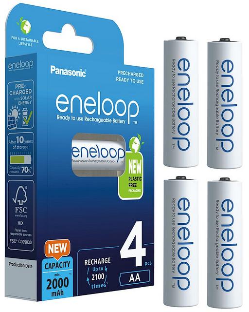 

4x Akumulatorki Baterie Eneloop R6/AA 2000 mAh
