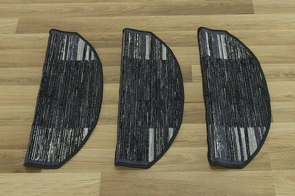 ANTYPOŚLIZGOWE SZARE GRAFITOWE NAKŁADKI DYWANIKI NA SCHODY DREWNIANE Kolor odcienie szarości