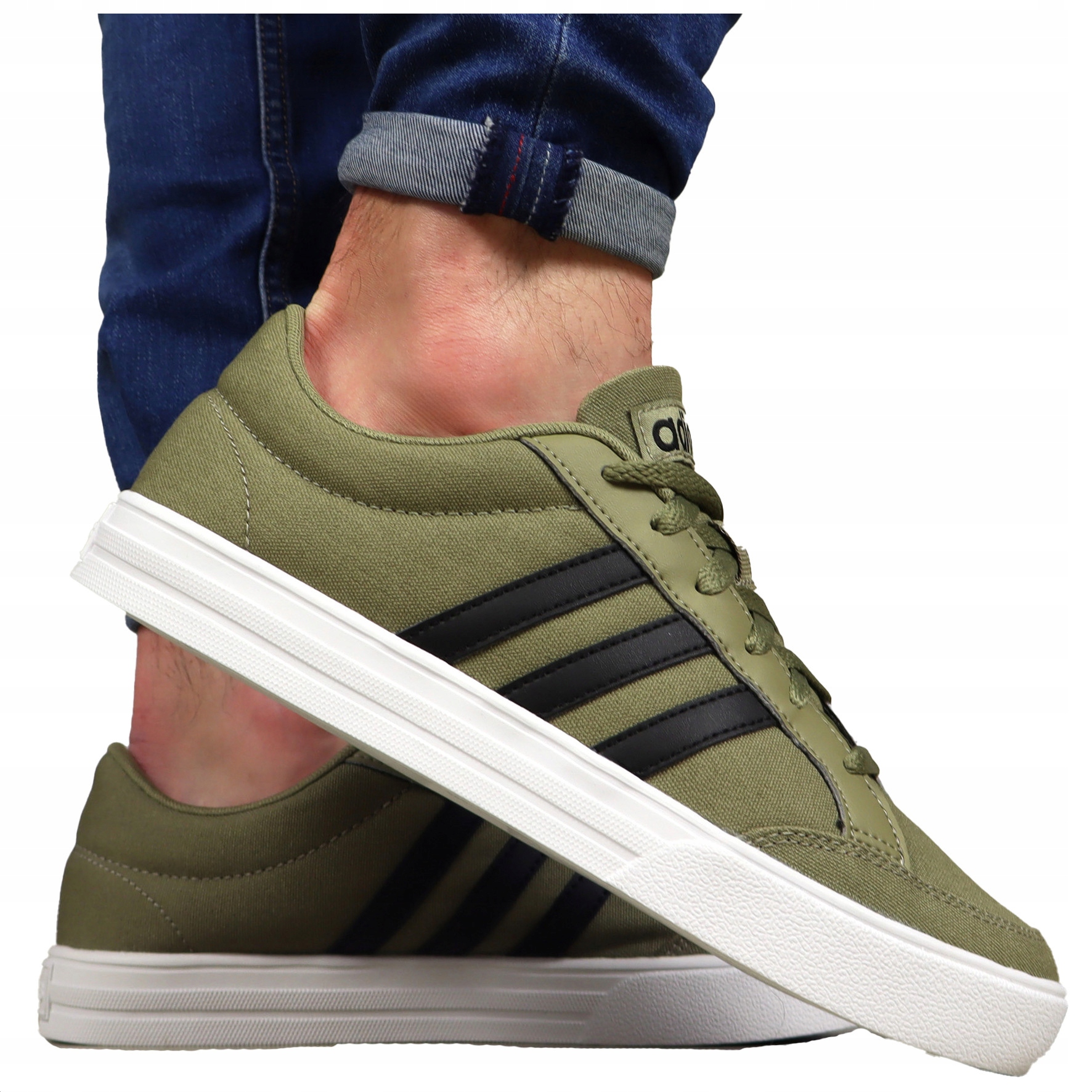 pánské boty Adidas sportovní tenisky Pohodlné tenisky pro každodenní nošení Khaki