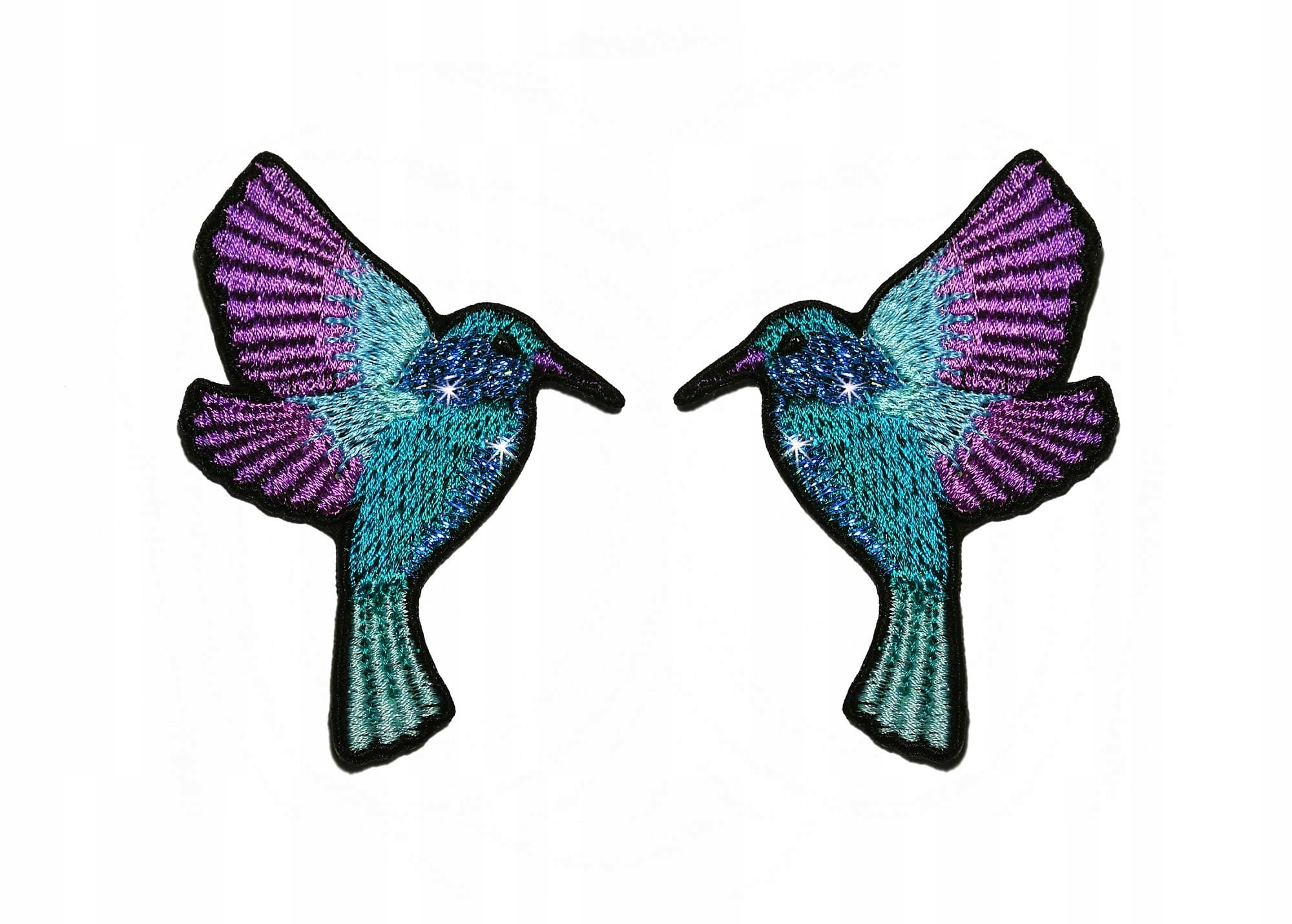 

Zestaw naszywek na ubrania Kolibry Holo