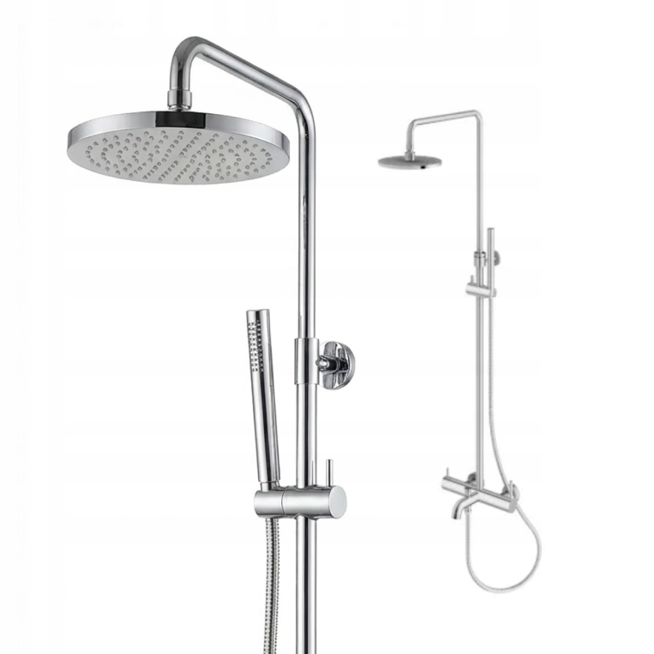 Vaňový sprchový set s dažďovou sprchou Kohlman Axel QW277A chróm