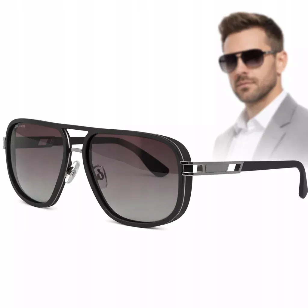 Polarizační sluneční brýle Solano 21109A černé, šedý gradient