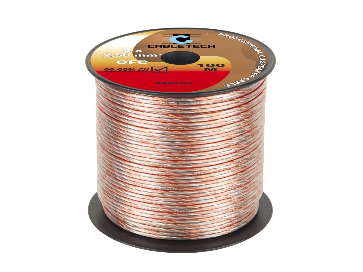 Kabel głośnikowy Ofc 2,5mm Cabletech