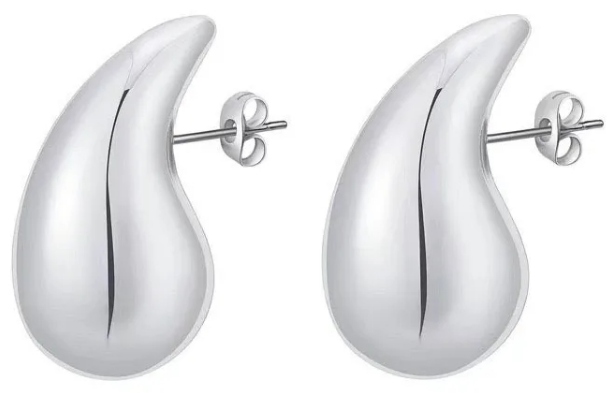 Stříbrné Náušnice 925 Velké Složené Kapičky Stříbro Náušnice 925