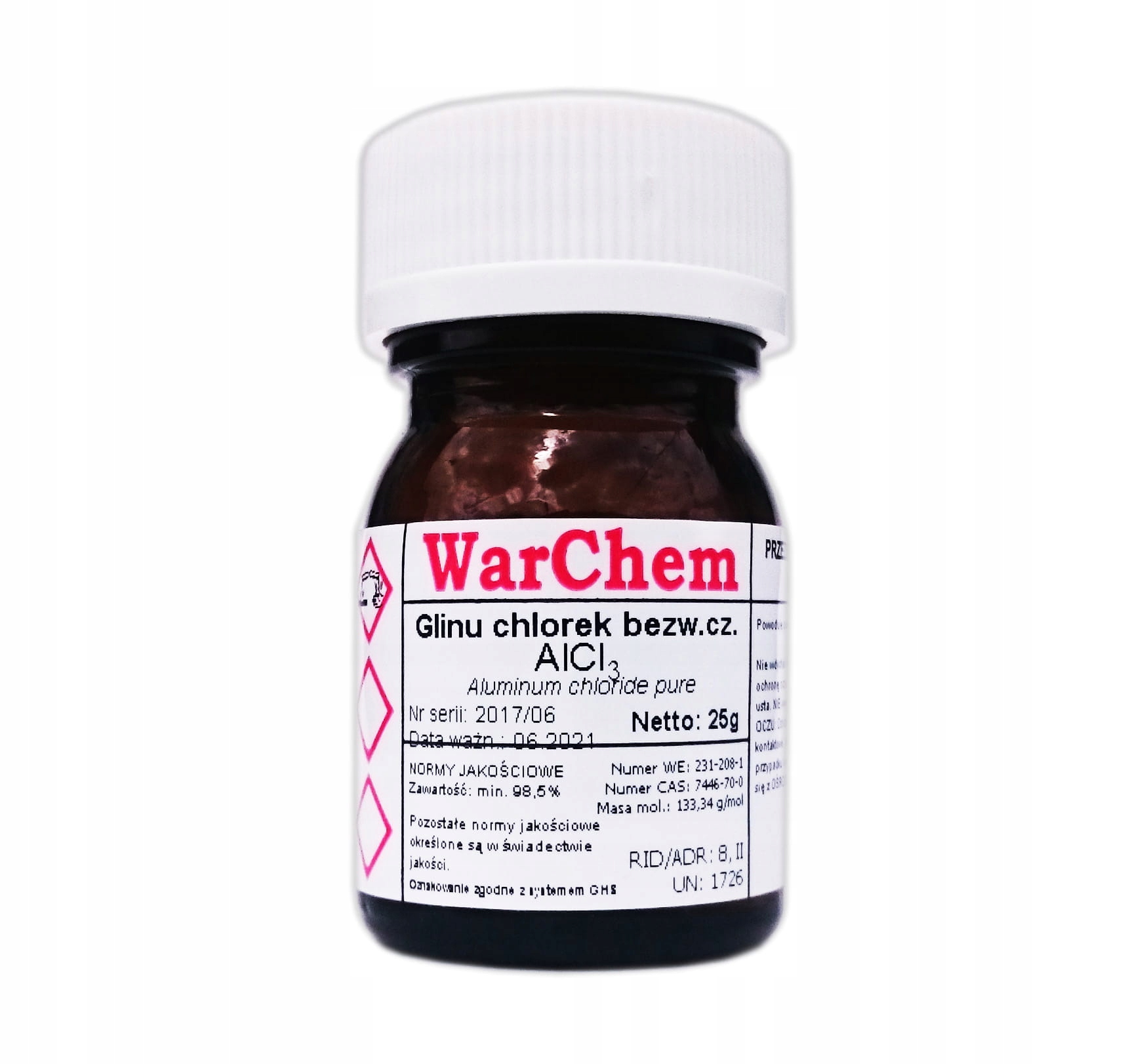 

Chlorek Glinu bezwodny czysty 25g