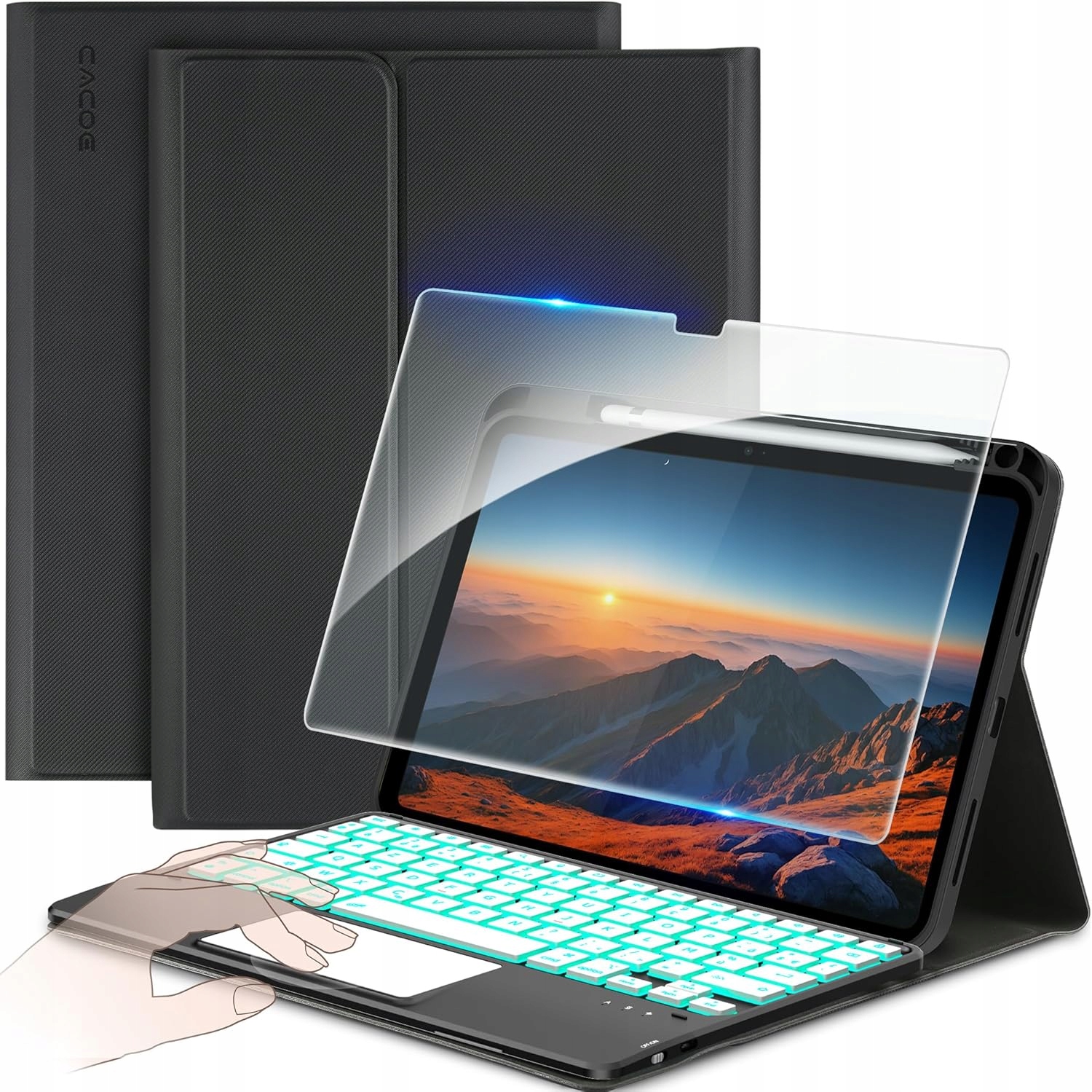 Puzdro s klávesnicou pre iPad 10 10.9" 2022 Cacoe Azerty s touchpadom