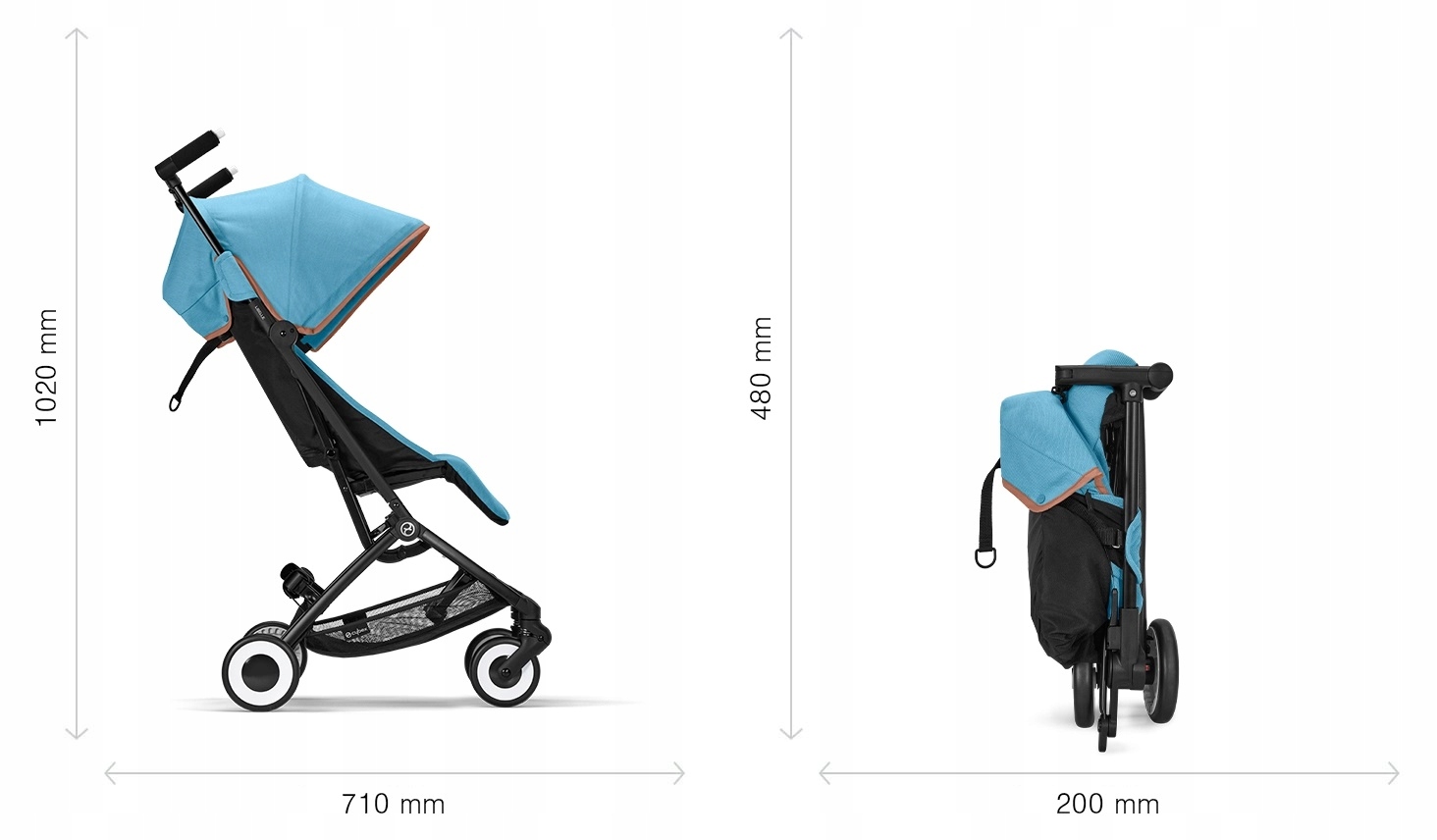 Cybex Libelle 2.0 Wózek Spacerowy do 22kg Hibiscus Liczba kół 4