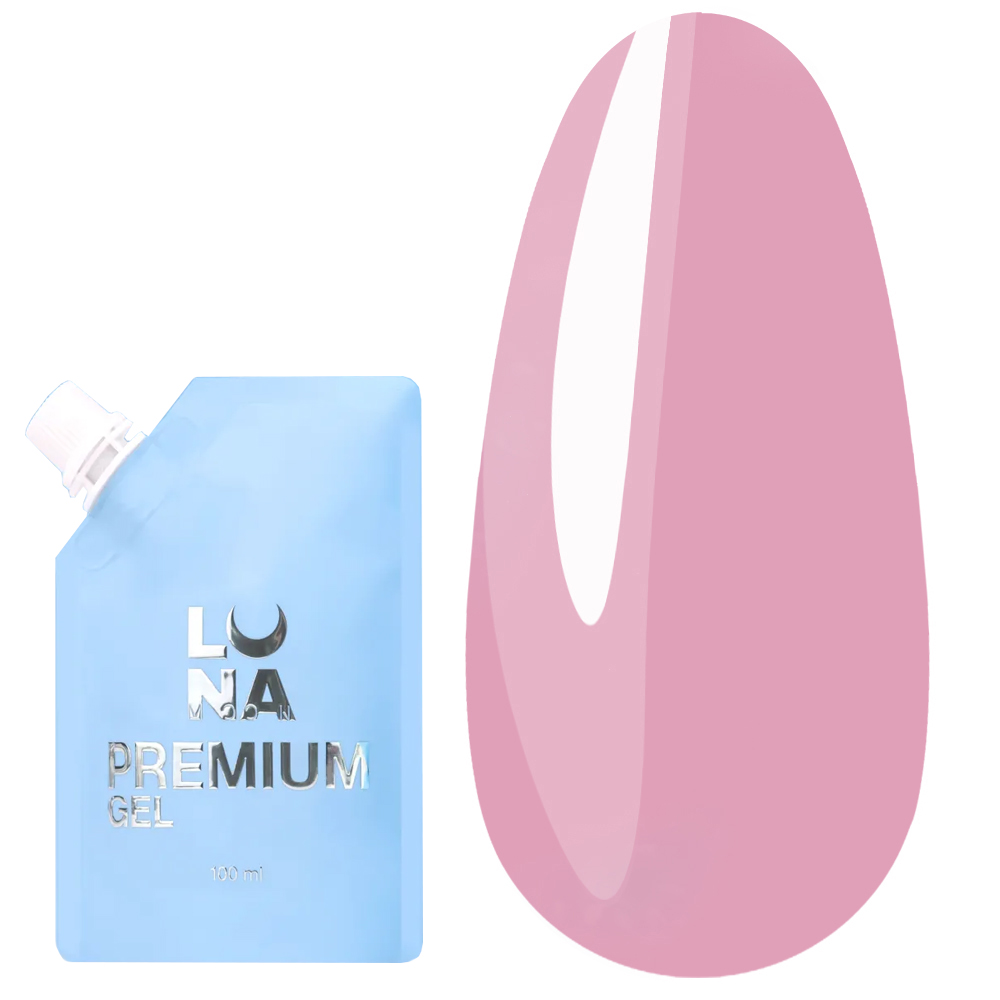 Stavební gel Luna Premium Gel 15 levandulově růžový na nehty 100 ml