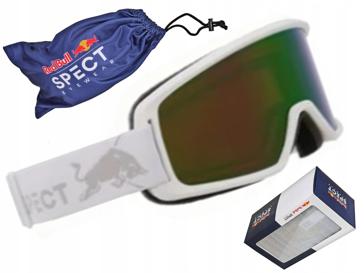 Gogle Narciarskie Okulary Red Bull Spect Arius Snowboard Narty Pokrowiec