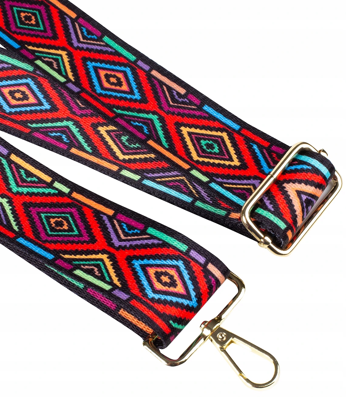 Modny pleciony szeroki pasek do torebki regulowany Płeć kobieta